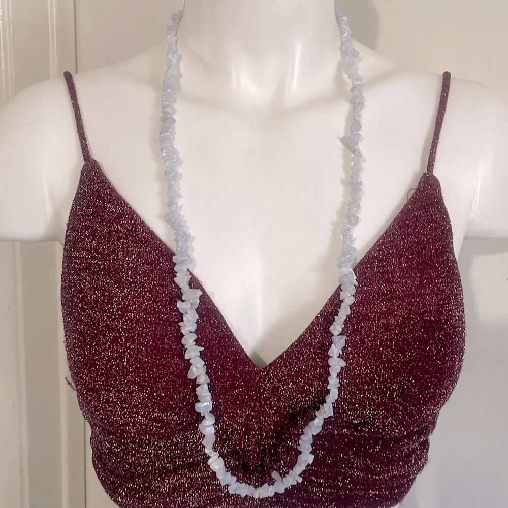 Large agate necklace
